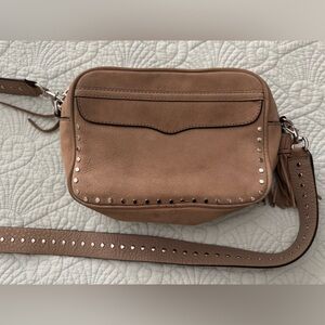 Rebecca Minkoff Light Brown Studded Crossbody Bag
